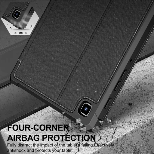 Samsung Tab A7 Lite 8.7 T220 / T225 Infiland Classic Stand Tok Fekete - 6