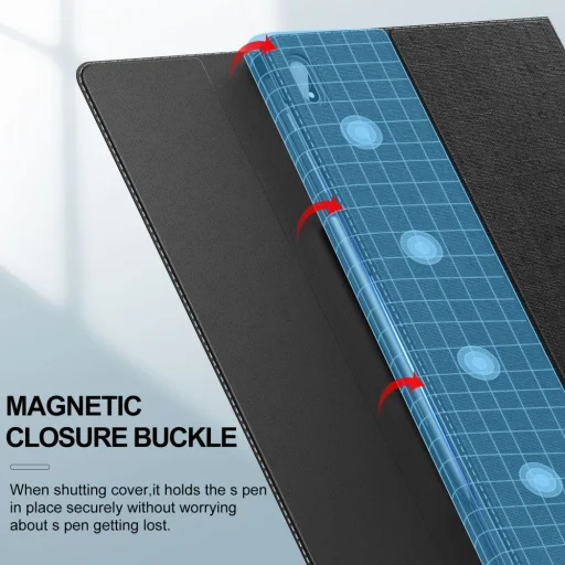 Samsung Tab S7 Fe 5G 12.4 T730 / T736B Infiland Classic Stand Tok Fekete - 3