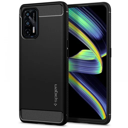 Realme GT 5G Spigen Rugged Armor tok matt fekete (ACS03662) - 1