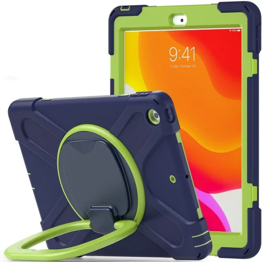 iPad 10.2 2019 / 2020 / 2021 Tech-Protect X-Armor Sötétkék / Lime - 4