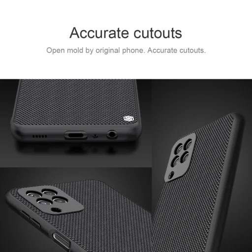 Samsung Galaxy A22 4G Nillkin Textured tok fekete - 4