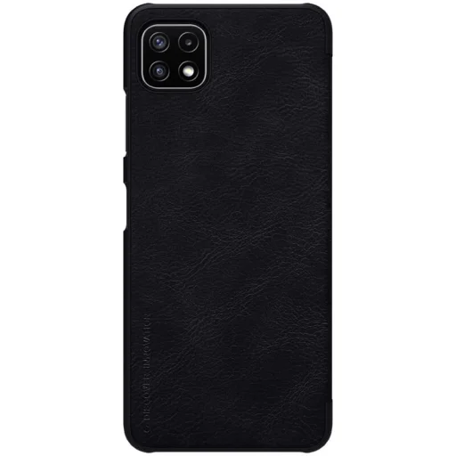 Samsung Galaxy A22 5G Nillkin Qin bőr fliptok fekete - 2