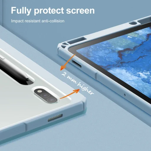 Samsung Tab S7 FE 5G 12.4 T730 / T736B Infiland Crystal Case Tok kék - 6