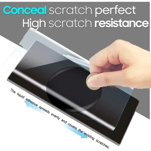 Samsung Note 20 Ultra Whitestone Dome Glass 9H kijelzővédő üvegfólia UV lámpa nélkül - 6