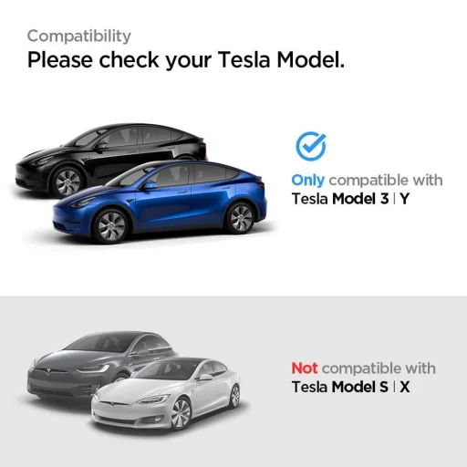 Tesla Model Y / 3 Spigen Glas.TR EZ Fit kijelzővédő üvegfólia + felhelyezőkeret - 3