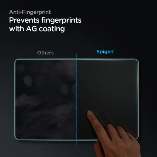 Tesla Model Y / 3 Spigen Glas.TR EZ Fit kijelzővédő üvegfólia + felhelyezőkeret - 2