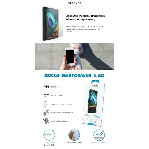 Forever edzett üveg 2,5D Samsung Galaxy A06s üvegfólia - 3