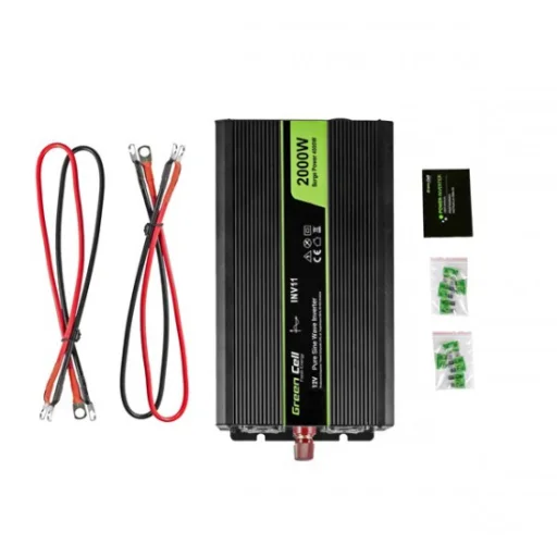 Green Cell feszültség átalakító inverter 12V - 230V 2000W / 4000W tiszta szinusz hullám (INV11) - 3