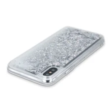 Samsung Galaxy S22 Plus Liquid Sparkle folyékony flitteres tok ezüst