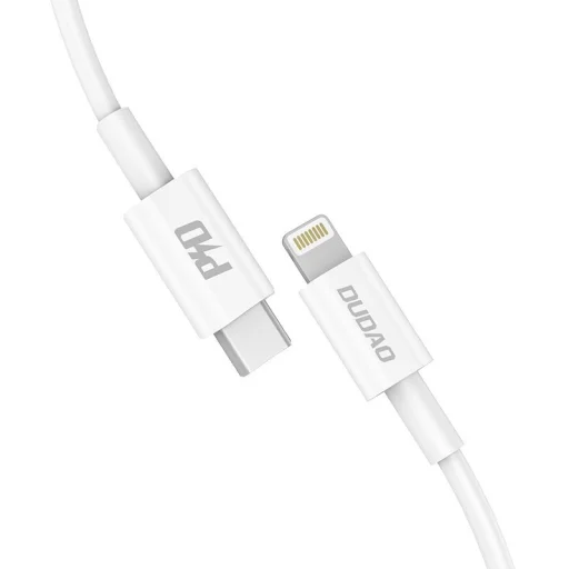 Dudao USB Type-C - Lightning kábel 18W 1m PD fehér (L6X) - 6