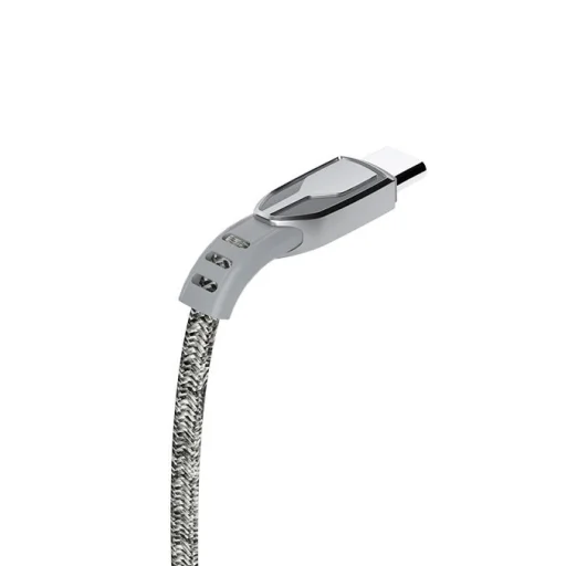 Dudao USB - USB Type-C Zinc Alloy 5A 1m USB kábel szürke (L3PROT) - 3