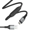 Dudao USB - Lightning kábel 5A 1m töltési időzítővel 1 - 5 óra fekete (L7xsL) thumbnail
