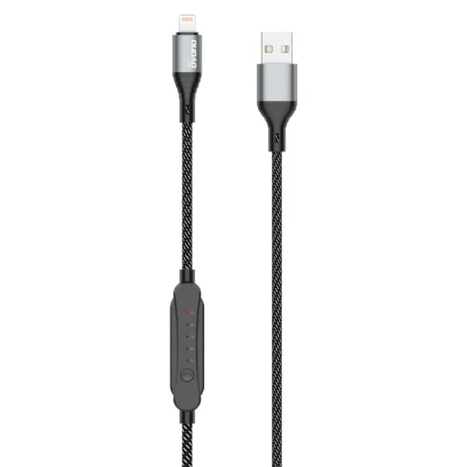 Dudao USB - Lightning kábel 5A 1m töltési időzítővel 1 - 5 óra fekete (L7xsL) - 1
