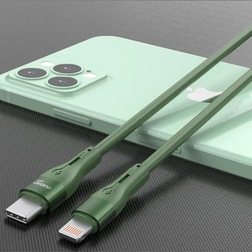 Dudao USB Type C - Lightning kábel 65W 1m PD zöld (L6H) - 8