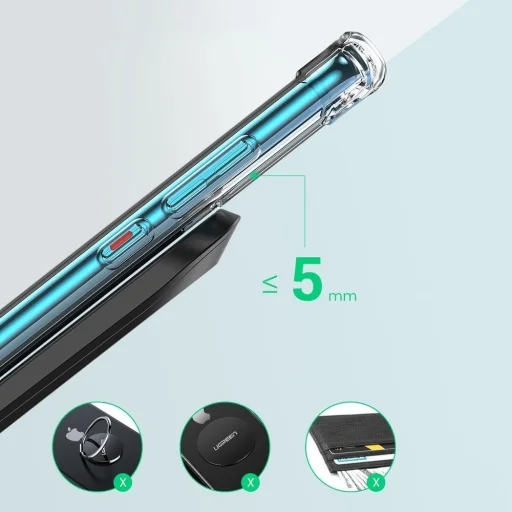 Ugreen Vezeték nélküli Qi gyorstöltő 10W + USB - Type-C kábel fekete (60228 ED025) - 5