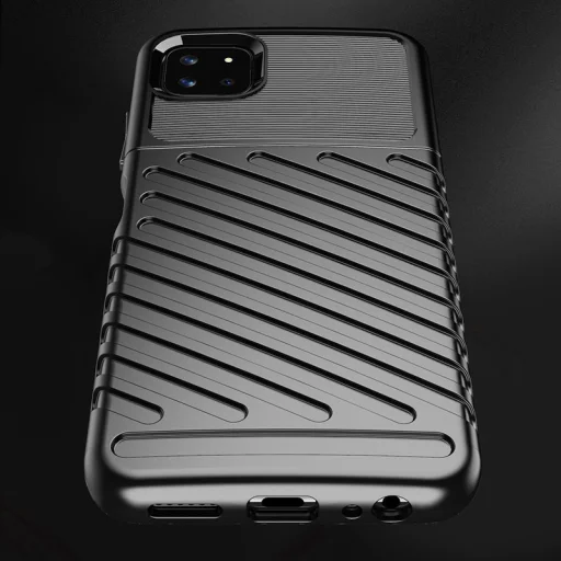 Samsung Galaxy A22 5G Thunder fokozott védelmet biztosító flexibilis TPU tok kék - 6