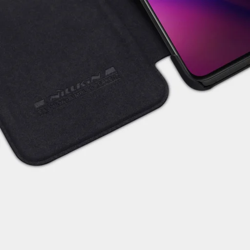 OnePlus 9 Nillkin Qin bőr fliptok fekete - 9