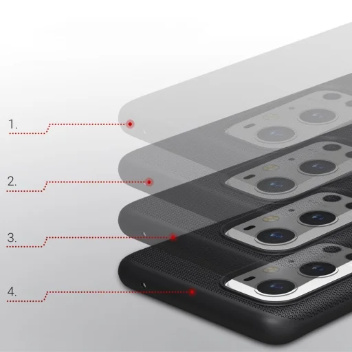 OnePlus 9 Pro Nillkin Super Frosted tok + kihajtható támaszték fekete - 11