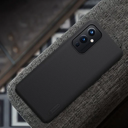 OnePlus 9 Nillkin Super Frosted tok + kihajtható támaszték fekete - 8
