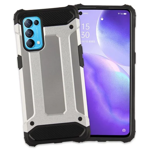 Oppo Reno 5 5G / Reno 5 4G / Find X3 Lite Hybrid Armor tok fekete - 4