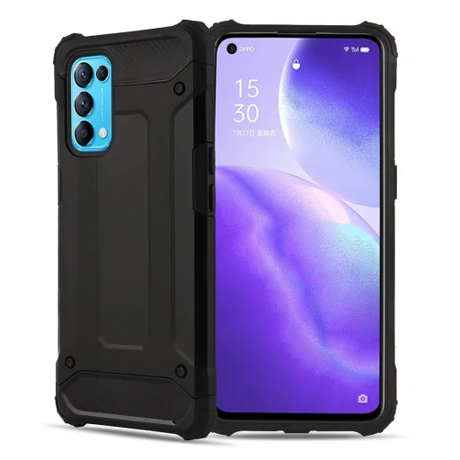 Oppo Reno 5 5G / Reno 5 4G / Find X3 Lite Hybrid Armor tok fekete - 1