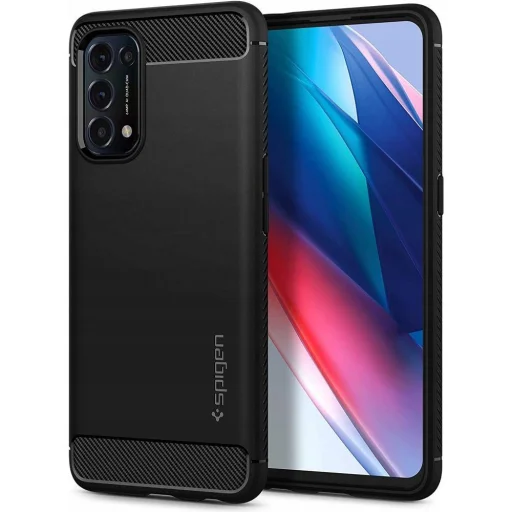 Oppo Reno 5 5G / Find X3 Lite Spigen Rugged Armor tok matt fekete (ACS02822) - 1