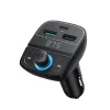 Ugreen FM Transmitter Bluetooth 5.0 és autós telefon töltő 3xUSB, TF, SD kártyaolvasó 4.8A fekete (CD229) - 1