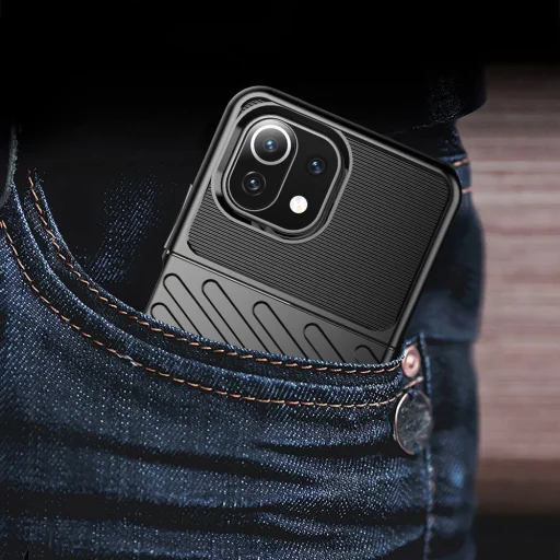 Xiaomi Mi 11 Lite 5G Thunder fokozott védelmet biztosító flexibilis TPU tok kék - 8