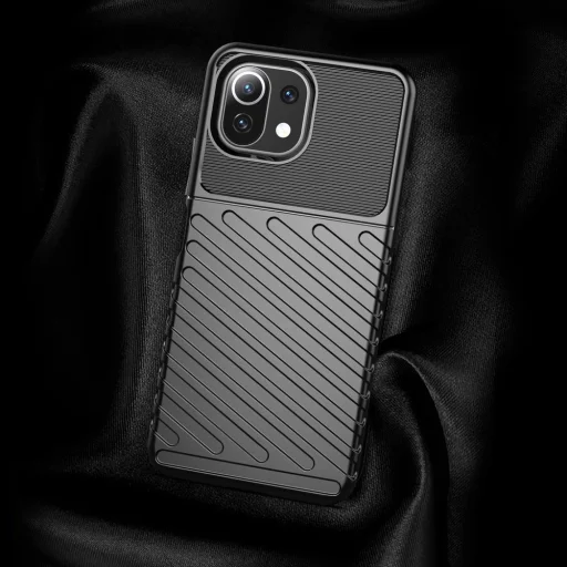 Xiaomi Mi 11 Lite 5G Thunder fokozott védelmet biztosító flexibilis TPU tok kék - 4