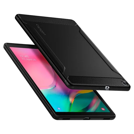 Samsung Tab A 10.1 2019 T510/ T515 Spigen Rugged Armor tok matt fekete (623CS26448) - 10