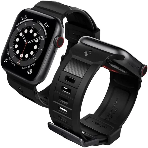 Spigen Rugged  Apple Watch 3 / 4 / 5 / 6 / 7 / 8 / SE (38 / 40 /41 mm) szíj matt fekete - 10