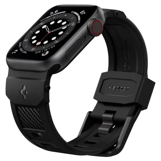 Spigen Rugged  Apple Watch 3 / 4 / 5 / 6 / 7 / 8 / SE (38 / 40 /41 mm) szíj matt fekete - 5