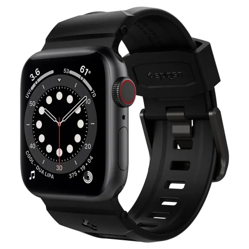 Spigen Rugged  Apple Watch 3 / 4 / 5 / 6 / 7 / 8 / SE (38 / 40 /41 mm) szíj matt fekete - 6