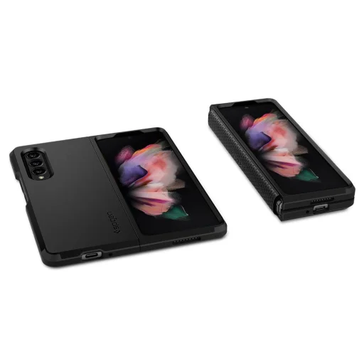 Samsung Z Fold 3 Spigen Tough Armor tok kihajtható támasszal Samsung A72 fekete (ACS02328) - 14