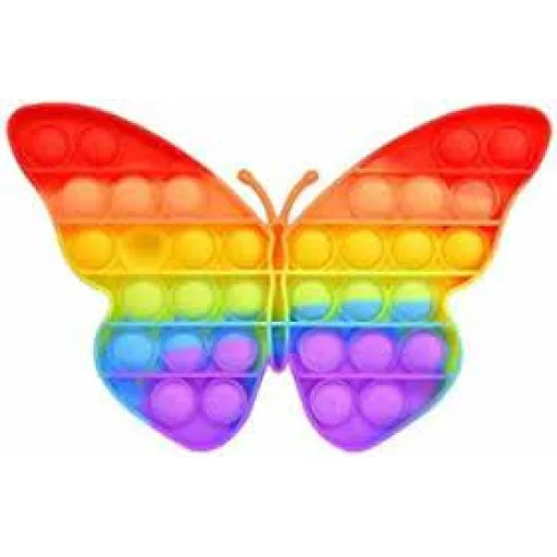 Magic Pop Anti stressz, színes stressz levezető pillangó, vegyes színekkel - 2