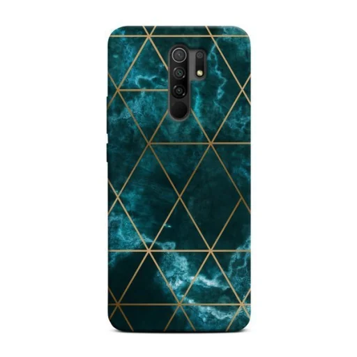 Xiaomi Redmi 9 Casegadget tok Marble zafír - 1