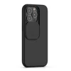 iPhone 13 Pro matt TPU tok kameralencse védővel fekete Alphajack thumbnail