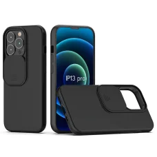 iPhone 13 mini matt TPU tok kameralencse védővel piros (ip13-mini-tpu-lens-red)