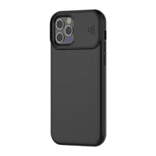 Samsung A72 matt TPU tok kameralencse védővel fekete (sam-a72-tpu-lens-black)