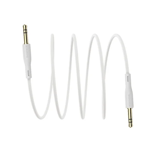 Borofone BL1 3.5mm - 3.5mm audio mini jack kábel 1m fehér - 1
