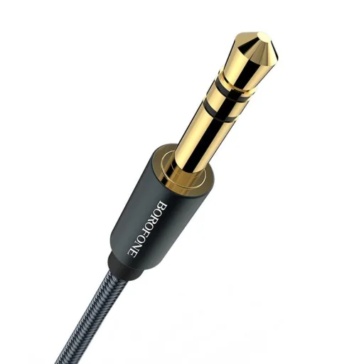 Borofone BL3 3.5mm - 3.5mm audio mini jack kábel 1m sötétszürke  - 4
