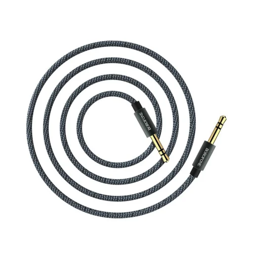 Borofone BL3 3.5mm - 3.5mm audio mini jack kábel 1m sötétszürke  - 5
