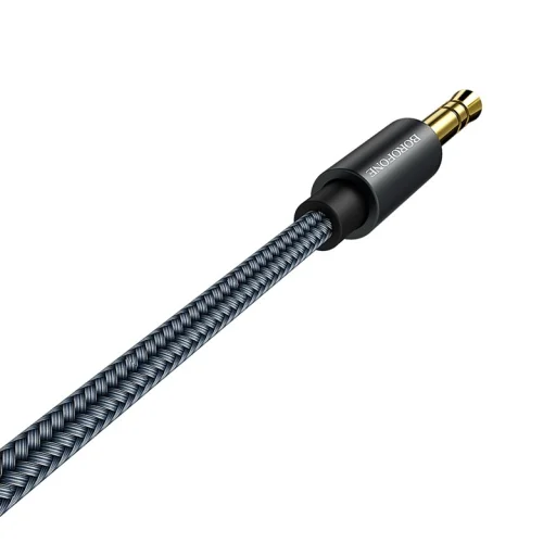 Borofone BL3 3.5mm - 3.5mm audio mini jack kábel 1m sötétszürke  - 6