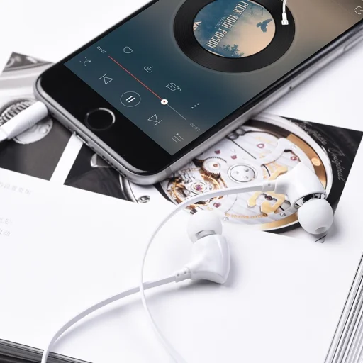 Borofone BM26 Vezetékes fülhallgató 3.5mm jack fehér - 3