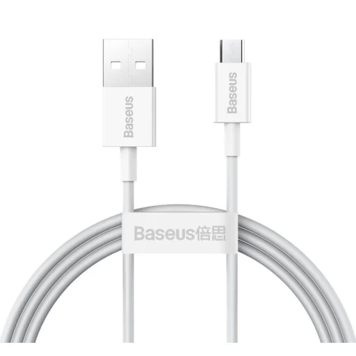 Baseus CAMYS-02 Superior Fast töltő kábel Micro USB 2A 1m fehér - 1