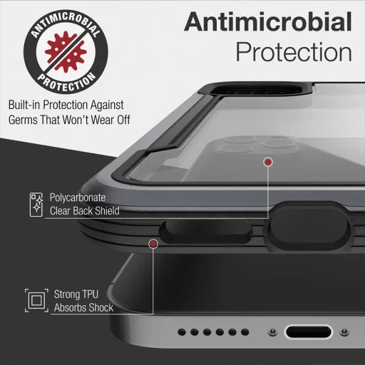 iPhone 13 Pro Max alumínium tok kék X-Doria Raptic Shield Pro - 8