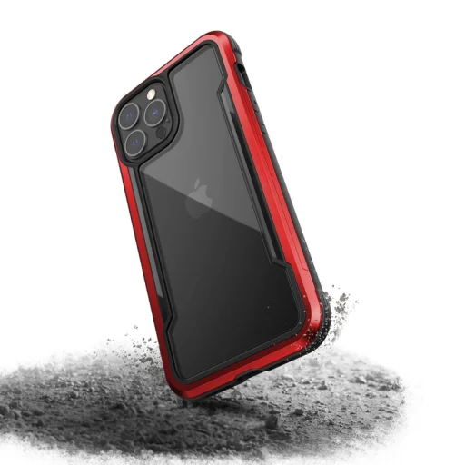 X-Doria Raptic Shield Pro iPhone 13 Pro Max alumínium tok piros - 4