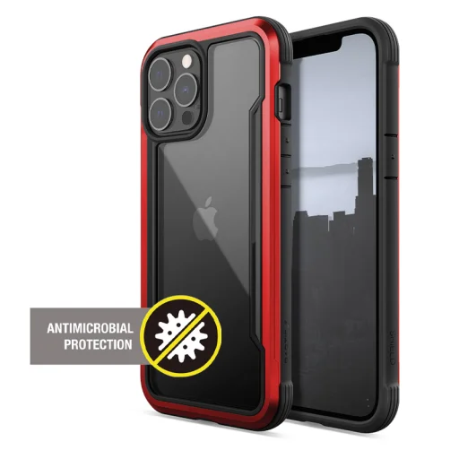X-Doria Raptic Shield Pro iPhone 13 Pro Max alumínium tok piros - 9
