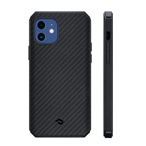 iPhone 12 Pitaka MagEZ 2 tok fekete/ szürke színben (KI1201MP) - 1