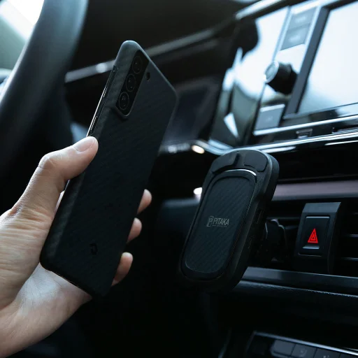 Samsung S21 Pitaka tok fekete/ szürke színben (KS2101) - 5